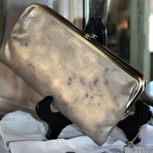 HOBO Leather Wallet/clutch in Stardust